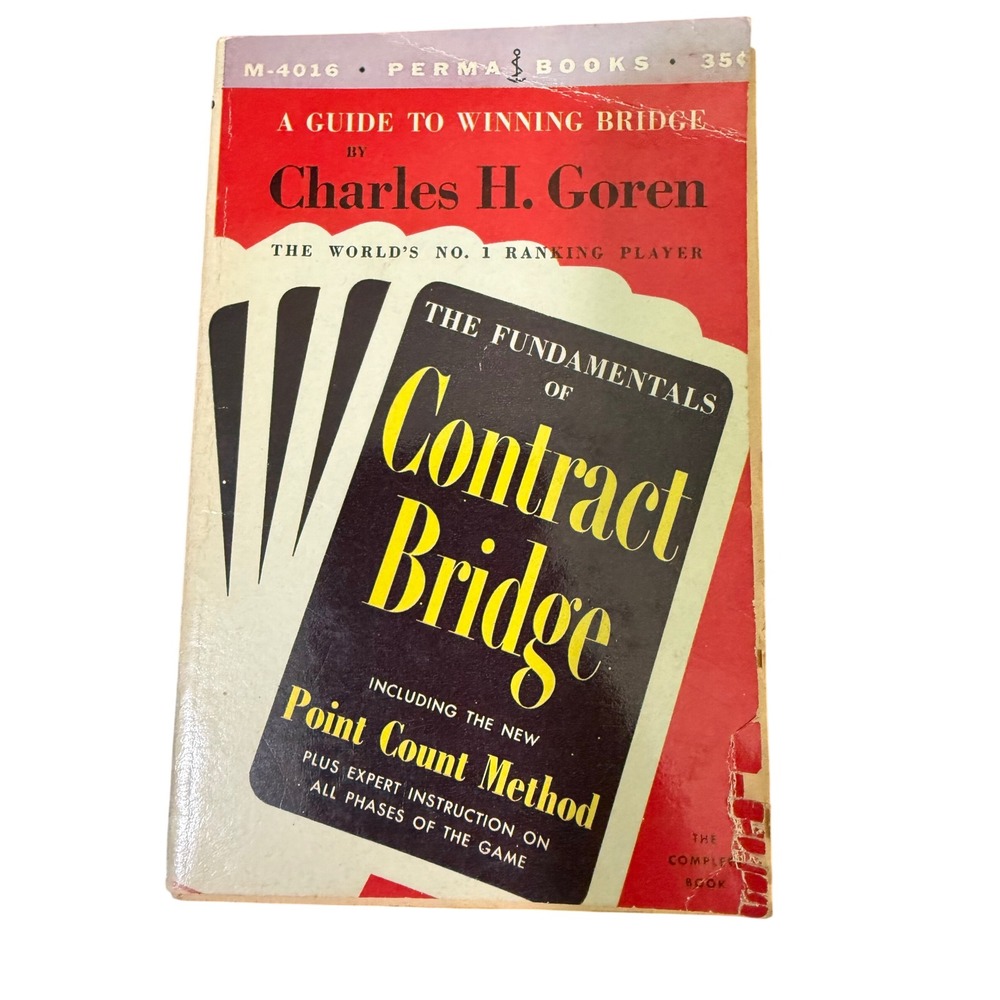 Vintage The Fundamentals of Contract Bridge Charles H Goren Perma Books M-4016